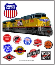 UNION PACIFIC RAILROAD / TRAIN SIGN ( 10" x 12" ) - BRAND NEW!!
