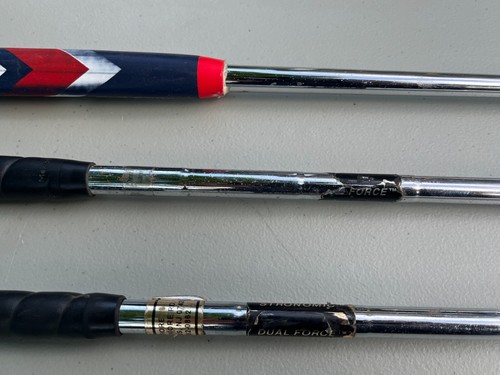 Set of 3 Odyssey Dual Force Putters 660, 664 & Rossie 2 Silver Mallet Golf Club - Picture 5 of 17