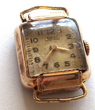 Dulfi Old Vintage Swiss Mechanical  Watch Gold Plated Authentic Rare Marking