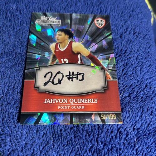 Jahvon Quinerly 2021-22 Alumination Cracked Ice Auto RC #ABC-A Serial # /199 - Picture 2 of 3