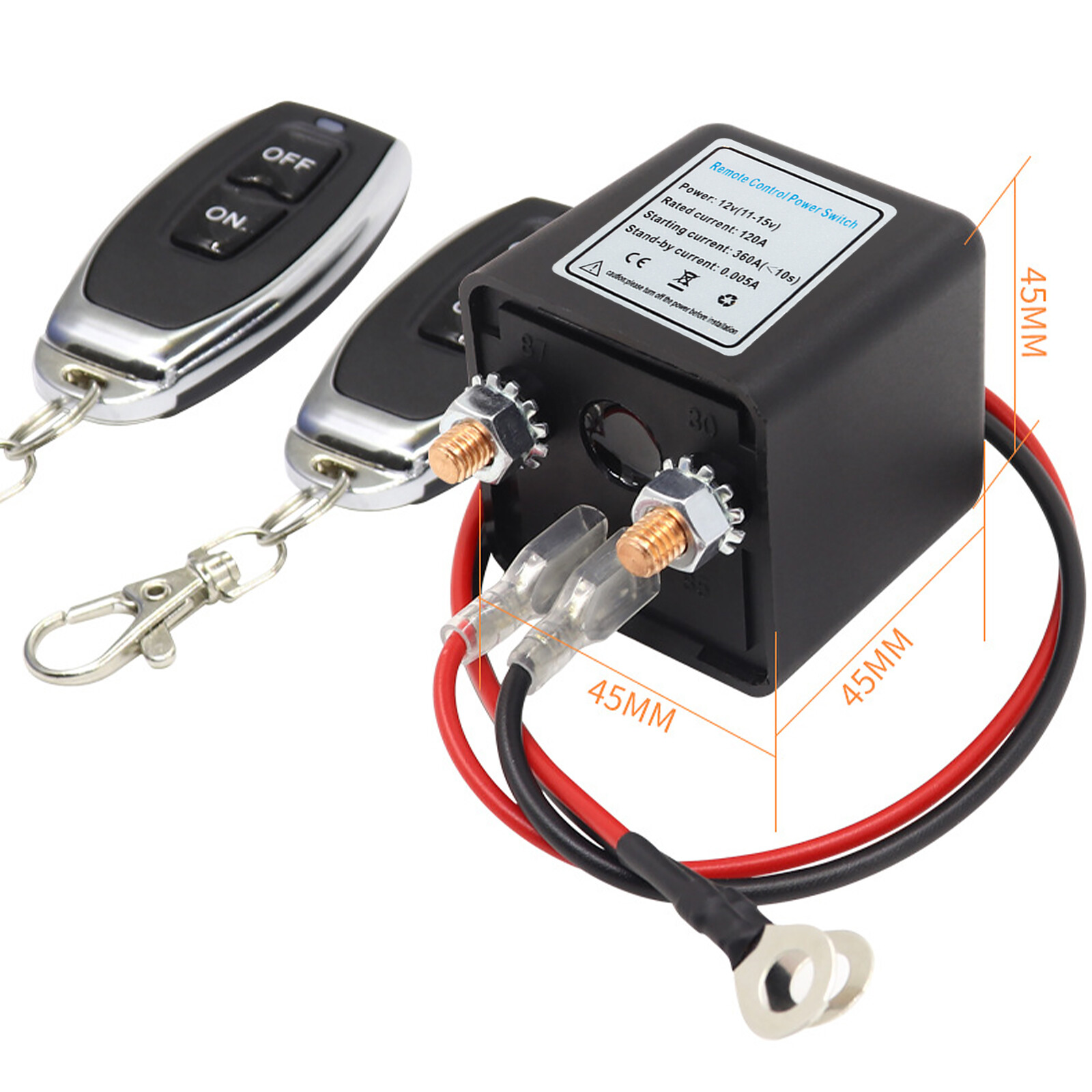 Wireless Remote Car Battery Disconnect Relay Cut Off Isolator Master Switch 12V eBay