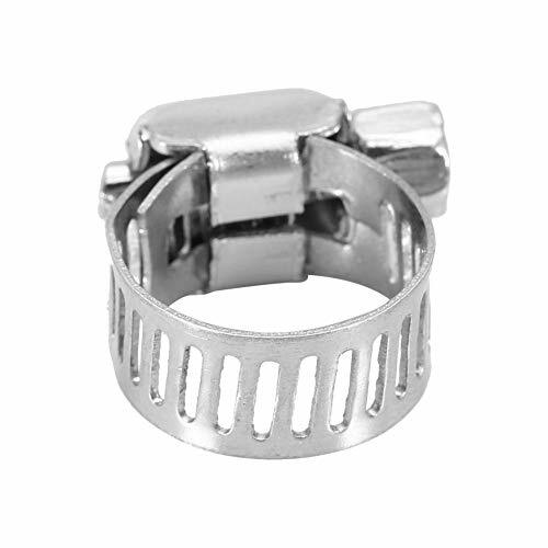 Morsetti per tubi 50PCS, fascette stringitubo per tubi in acciaio (W3E)