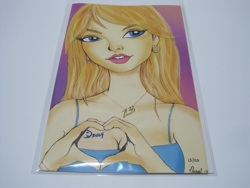 Exclusive Virgin Taylor Swift #1 comic! #13 (Taylor's fave number) of 20! BLUE