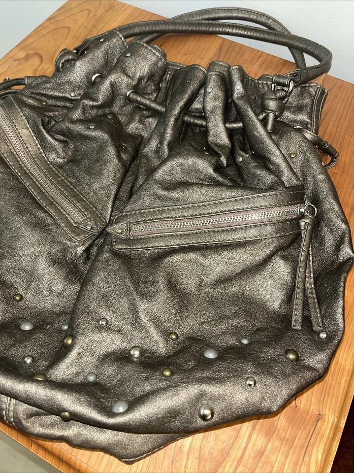 womens Purse Converse faux Leather Purse Handbag studded - Image 3 of 4