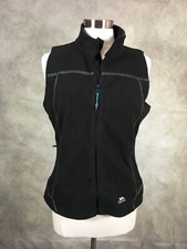 Trespass Euro2 Pria Women’s Sleeveless Vest Zipper Front Black Size 8