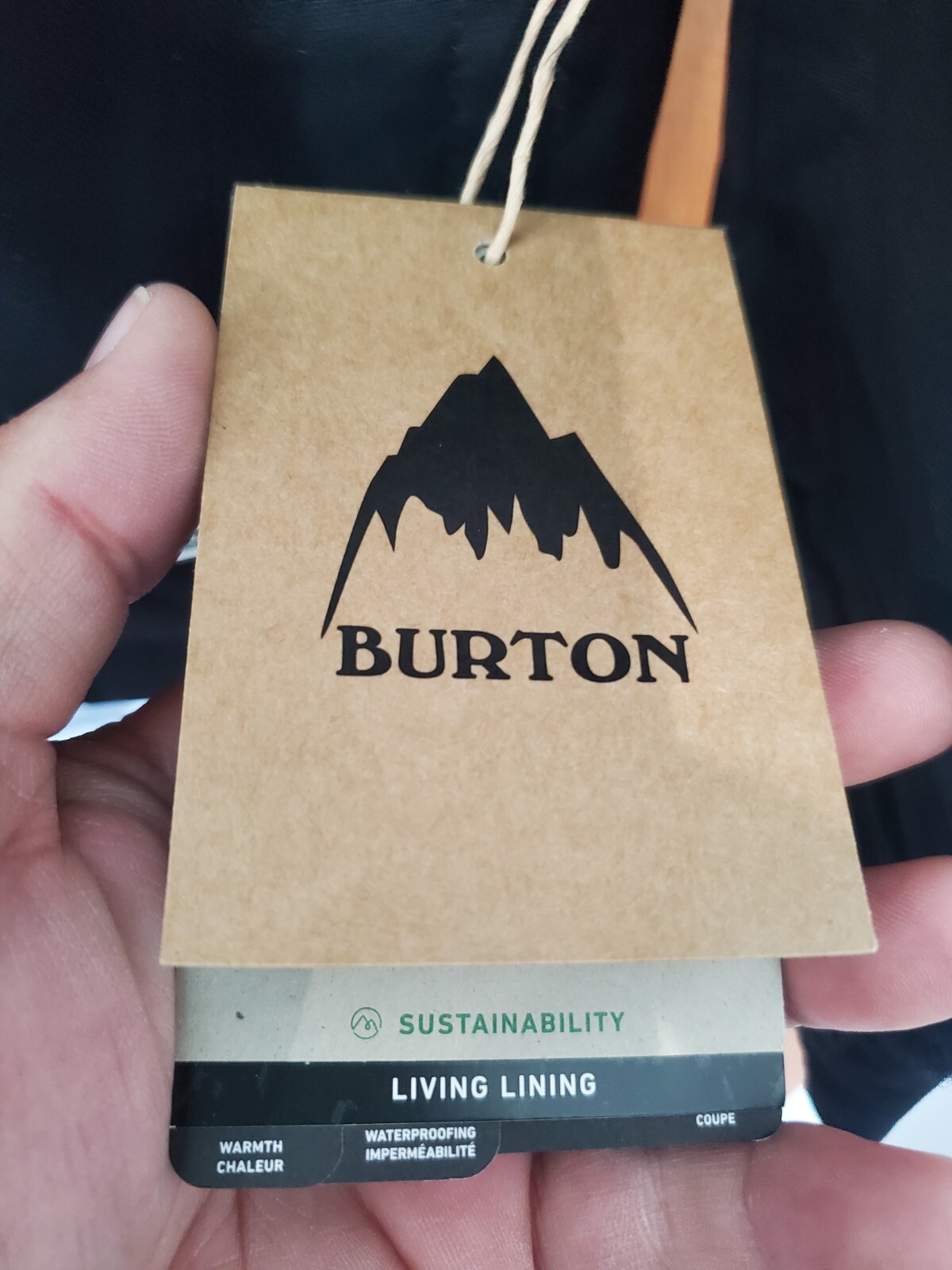 NWT Burton Covert Living Lining Men's Black Ski Snowboard Hooded Jacket