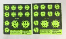 1972 Mr. YUK Pittsburgh Poison Control Center Sticker Sheet Children  s Hospital