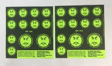 1972 Mr. YUK Pittsburgh Poison Control Center Sticker Sheet Children’s Hospital