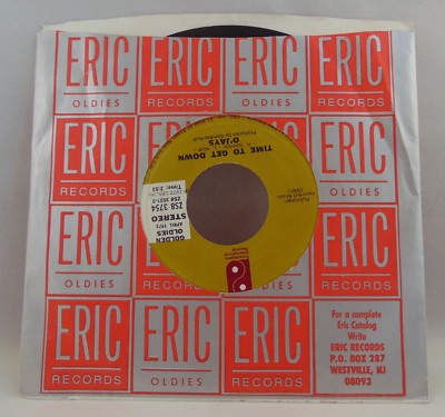 Time to Get Down O'Jays 45 record vintage 1972