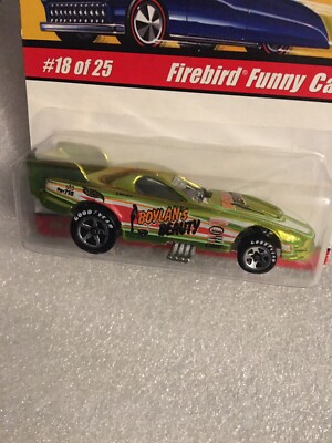 Hot Wheels Classics Firebird Funny Car 1/64 - Peinture Spectraflames - Édition 18/25 - Vert - 2005