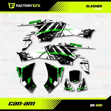 Green Racing Graphics Kit fits Can-Am DS450 All years Slasher design Decal