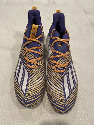 Size 14 adidas Adizero 10 Zubaz Purple Solar Gold