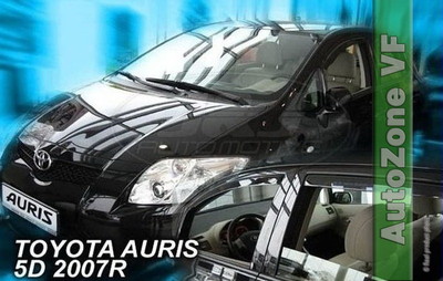 Wind Deflectors Fits Toyota Auris 2007-2012 5-Door 2-Pcs Set Tinted Heko