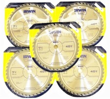 5 IRWIN CLASSIC 7-1/4 CARBIDE TIP CIRCULAR SA...