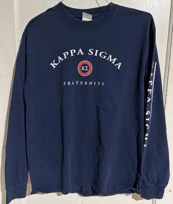 Vintage 2000's Kappa Sigma Fraternity L Blue Longsleeve Tshirt 