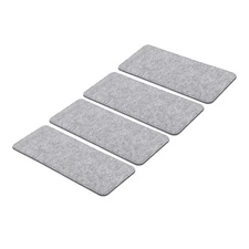 12''×5'' Felt Bag Base Shaper, 4pcs Bag Bottom Organizer Rectangle, Gray