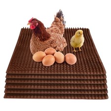 6pcs Chicken Nesting Pads for Coop Bedding, Washable Brown Color Nesting Box ...
