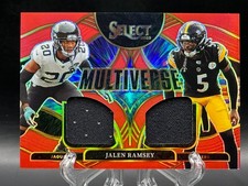 Jalen Ramsey 2025 Panini Select Multiverse Jerseys Red Prizm #MVJ-JRY Dual Mem