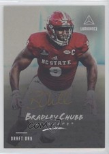 2018 Panini Luminance Draft Day Signatures Gold Bradley Chubb #RI-17 Auto 0r2f