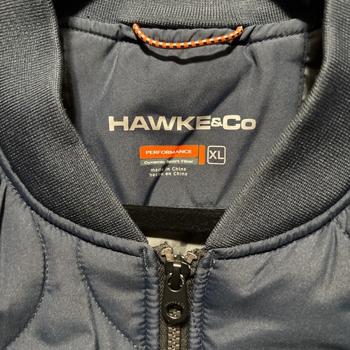 Hawke & Co Down Puffer Vest Men XL Navy Blue Full Zip Packable Performance Sport - Picture 7 of 7