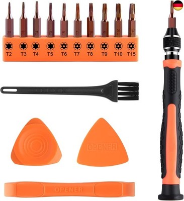 ASTARON 10 in 1 Torx Bit Set, Auswechselbare Magnetische Bits T2-T10 T15 Mit
