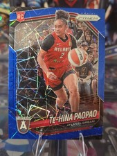 2025 Panini Prizm WNBA Basketball Te-Hina Paopao #61 Blue Velocity Prizm (RC)