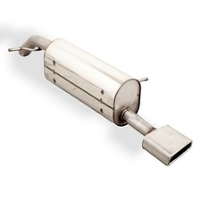 FOX Sportauspuff Edelstahl ESD 1x145x65mm für Peugeot 2008 2013-2018 1.2l