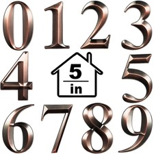 10 Pcs House Numbers 3D Door Mailbox Numbers 0-9 Adhesive House Door Street A...