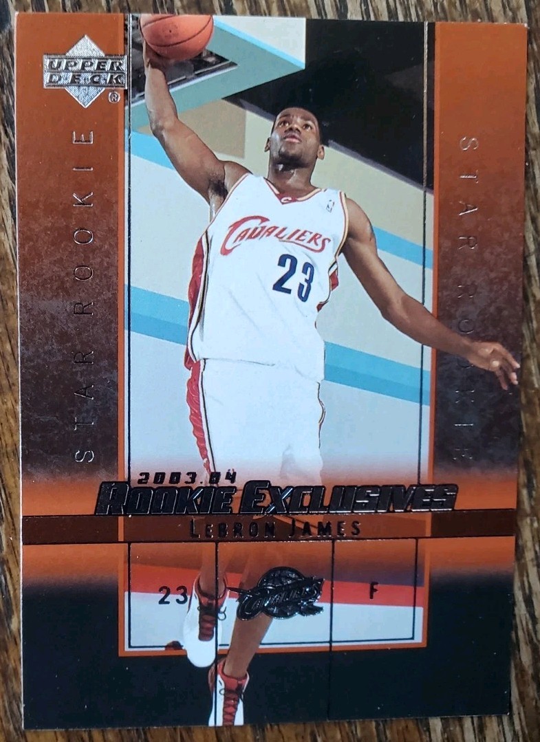 2003-04 Upper Deck Rookie Exclusives LeBron James Rookie RC Card #1 NBA Cavs