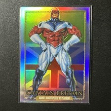 2024 SkyBox Marvel Masterpieces 92 Platinum Rainbow #15 Captain Britain