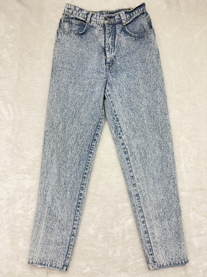 #ad Gitano Vintage 90s Super High Rise Acid Wash Ankle Bow Jeans Festival Sz 9 10 $14.48