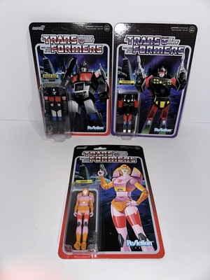 Optimus Prime Nucleon Quest Rumble Arcee Transformers Super7 Action Figure Lot