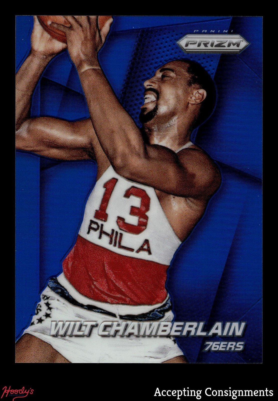 2014-15 Panini Prizm Prizms Blue #220 Wilt Chamberlain 39/99 76ERS