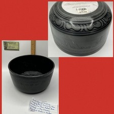 EARTHBOUNDRADING Tibetan Buddhist Singing Bowl BLACK On Mani Padme Hum Etched