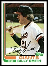 1982 Topps #593 Billy Smith San Francisco Giants Baseball