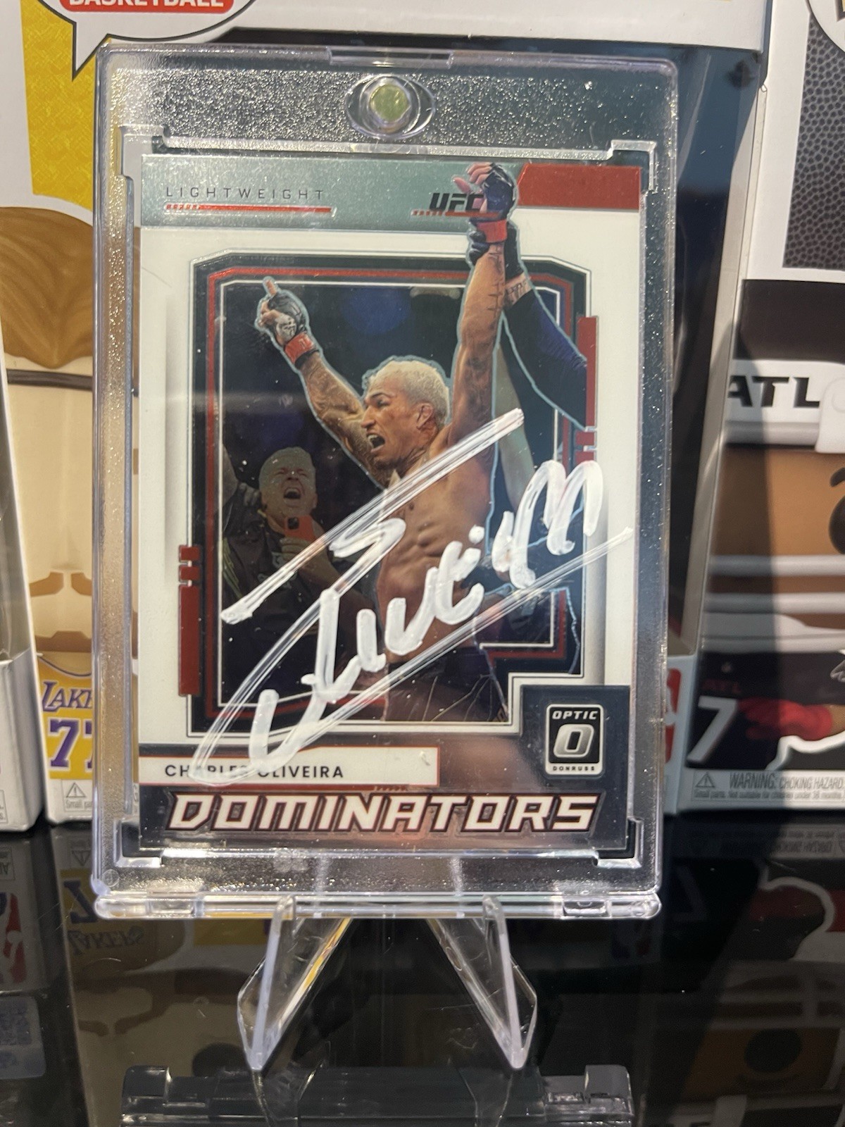 Charles Oliveira Auto PSA Certified Hand Signed 2022 Optic Dominators