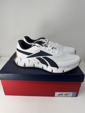 Reebok Zig Dynamica 2.0 CL Men s Running Shoes Size 9 White Navy Blue - IF5944