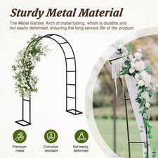 US New Wedding Arch Metal Garden Arch Garden Arbor Trellis For Climbing Plants