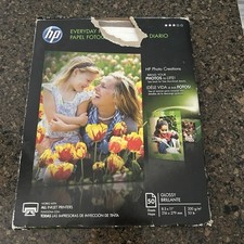 HP Everyday Photo Paper Glossy 8-1/2 x 11, 50 Sheet Pack, Q8723A New