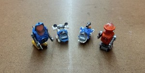 1980’s Bruder MINI ASTRO Space Series PLASTIC Toy ROBOTS & SPACESHIPS