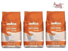 Lavazza Caffe Crema Gustoso 1kg Coffee Beans Smooth Aroma Medium Roast PACK OF 3 17.99 per kilo
