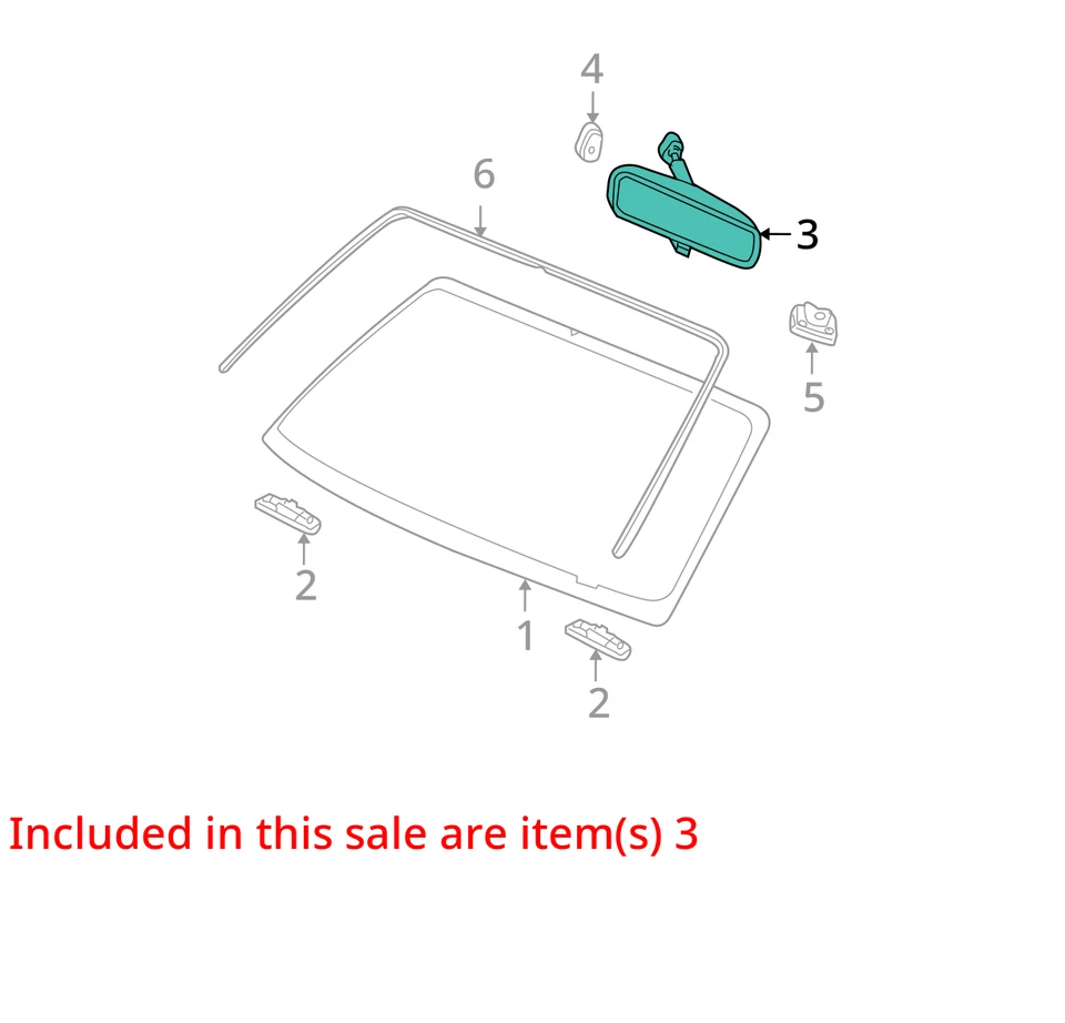 后视镜自动调光 Thru 11/30/08 适合 06-09 EXPLORER 29190763 — 第 3/4 张图片