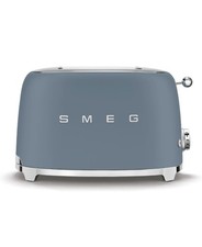 Smeg 2 Slice Toaster, Extra Wide Slots, Storm Blue, TSF01EGMUK