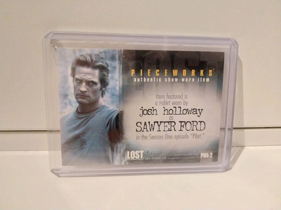 LOST SEASON ONE - PWA2 - JOSH HOLLOWAY AS SAWYER AUTOGRAPH/PIECEWORKS CARD - Image 2 of 2