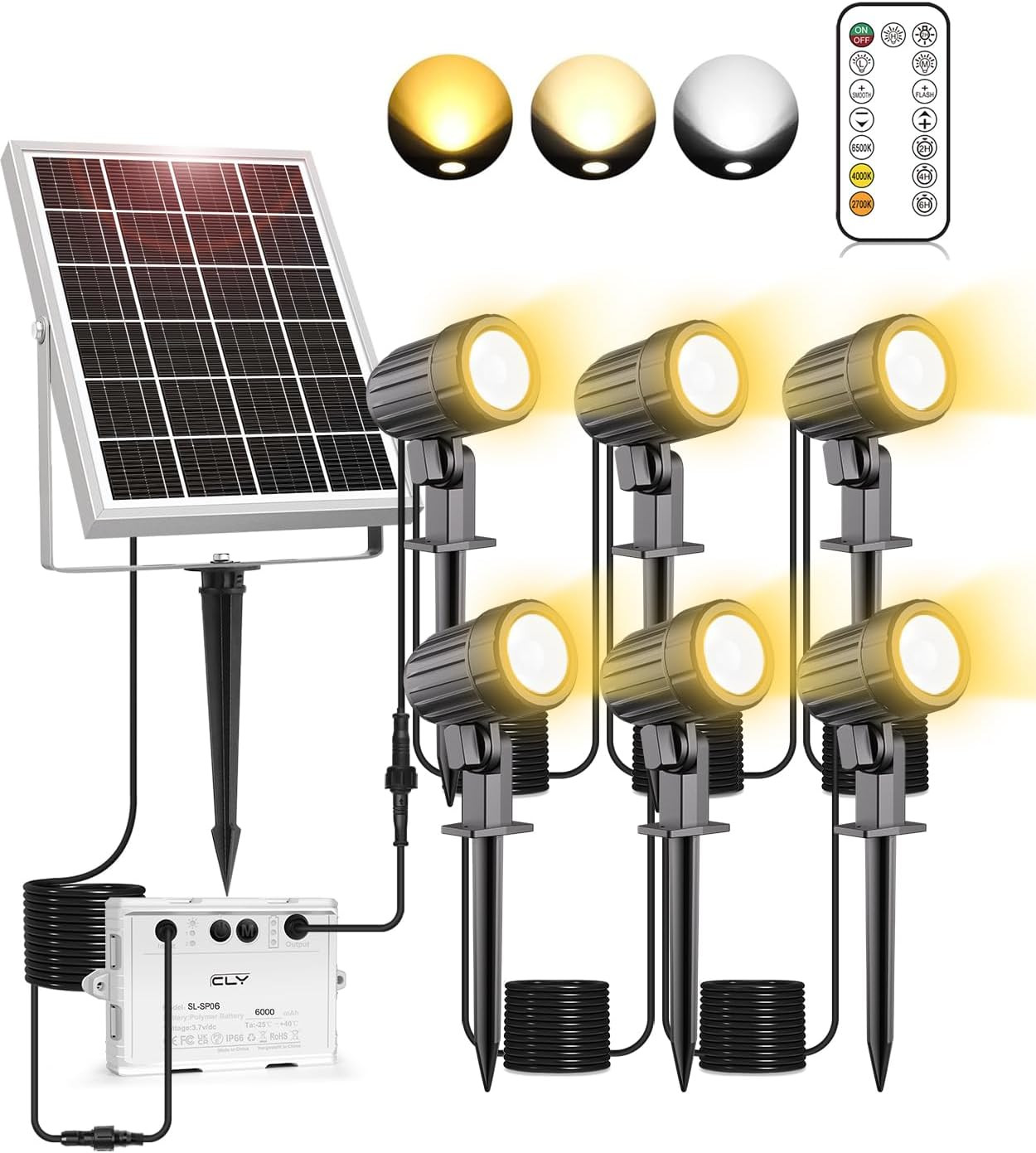 Lampade Solari Giardino 6 in 1: Crea l'Atmosfera dei Tuoi Sogni 1200LM