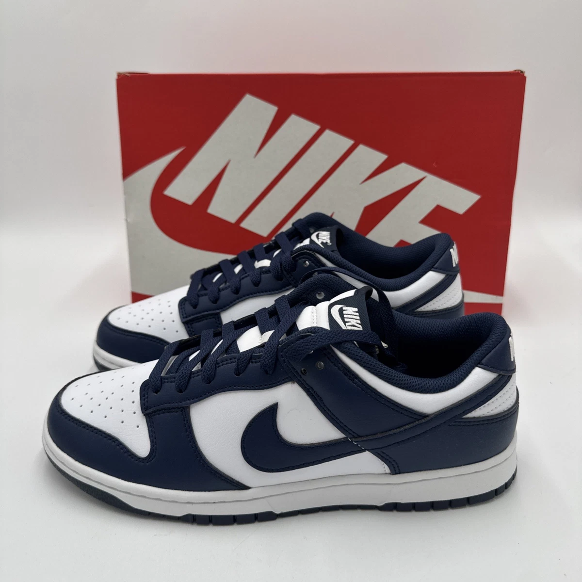 Nike Dunk Low White Midnight Navy for Sale | Authenticity