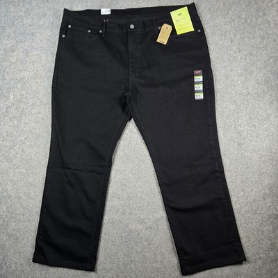 Levi's 541 Athletic Taper Jeans Mens 46x30 Black Flex Stretch Big and Tall New