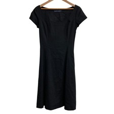 RALPH LAUREN short sleeve knee-length dress, size 7, black Women USED