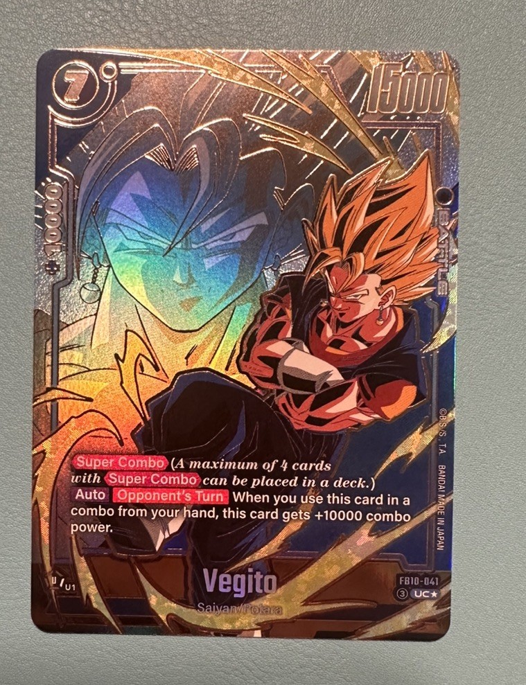 DBS Fusion World Vegito FB10-041 UC ALT ART Dragon Ball SUPER COMBO CROSS FORCE