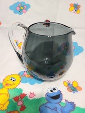 Blenko Glass 3750 Shape Smokey Gray Pitcher w/ Handle Excellent MCM 5 3/8